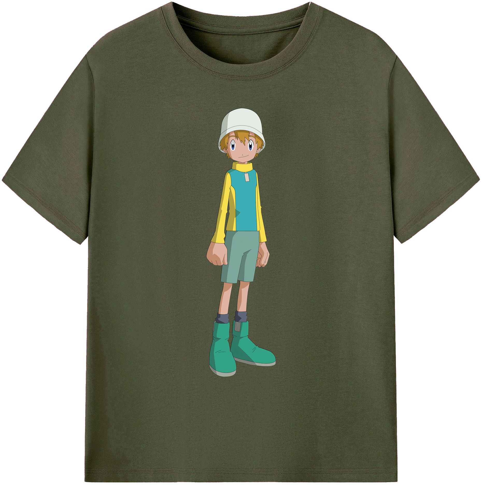 （画像用） Digimon デジタルモンスター/デジモン 綿100％ メンズ半袖Tシャツ｜肌触りやわらか＆通気性